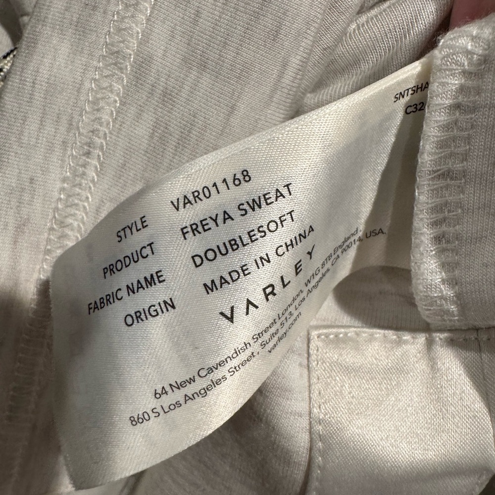 Varley Freya sweatshirt in ivory marl - Picture 6 of 8